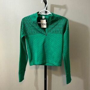 DSG Momentum‎ Seamless 1/4 Zip Top Melted Emerald